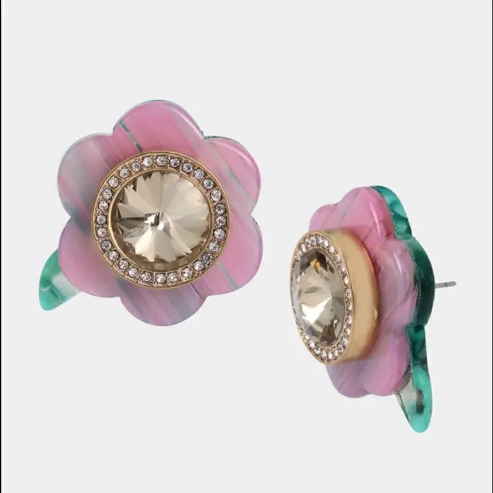 BETSEY Johnson Flower Jewel Ring
